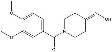 1-(3,4-dimethoxybenzoyl)piperidin-4-one oxime Struktur