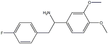 1-(3,4-dimethoxyphenyl)-2-(4-fluorophenyl)ethanamine Struktur