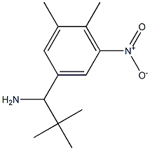 1-(3,4-dimethyl-5-nitrophenyl)-2,2-dimethylpropan-1-amine Struktur