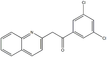 1-(3,5-dichlorophenyl)-2-(quinolin-2-yl)ethan-1-one Struktur