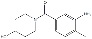 1-(3-amino-4-methylbenzoyl)piperidin-4-ol Struktur