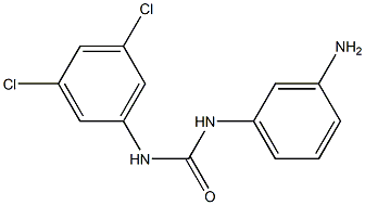 1-(3-aminophenyl)-3-(3,5-dichlorophenyl)urea Struktur