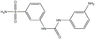 1-(3-aminophenyl)-3-(3-sulfamoylphenyl)urea Struktur