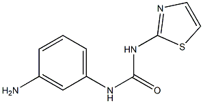 1-(3-aminophenyl)-3-1,3-thiazol-2-ylurea Struktur