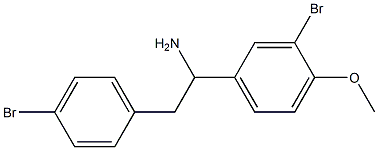 1-(3-bromo-4-methoxyphenyl)-2-(4-bromophenyl)ethan-1-amine Struktur