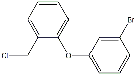 1-(3-bromophenoxy)-2-(chloromethyl)benzene Struktur