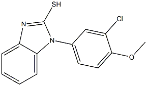 1-(3-chloro-4-methoxyphenyl)-1H-1,3-benzodiazole-2-thiol Struktur