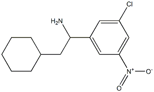 1-(3-chloro-5-nitrophenyl)-2-cyclohexylethan-1-amine Struktur