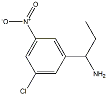 1-(3-chloro-5-nitrophenyl)propan-1-amine Struktur