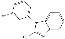 1-(3-chlorophenyl)-1H-1,3-benzodiazole-2-thiol Struktur