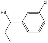 1-(3-chlorophenyl)propane-1-thiol Struktur