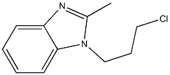 1-(3-chloropropyl)-2-methyl-1H-1,3-benzodiazole Struktur