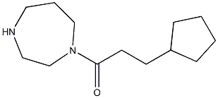 1-(3-cyclopentylpropanoyl)-1,4-diazepane Struktur