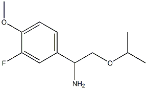 1-(3-fluoro-4-methoxyphenyl)-2-(propan-2-yloxy)ethan-1-amine Struktur