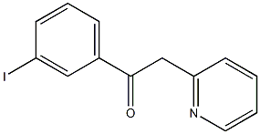 1-(3-iodophenyl)-2-(pyridin-2-yl)ethan-1-one Struktur