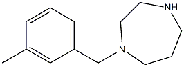 1-(3-methylbenzyl)-1,4-diazepane Struktur