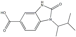 1-(3-methylbutan-2-yl)-2-oxo-2,3-dihydro-1H-1,3-benzodiazole-5-carboxylic acid Struktur