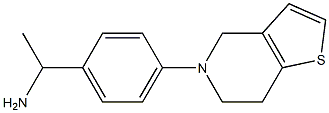 1-(4-{4H,5H,6H,7H-thieno[3,2-c]pyridin-5-yl}phenyl)ethan-1-amine Struktur