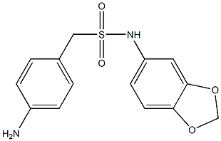 1-(4-aminophenyl)-N-(2H-1,3-benzodioxol-5-yl)methanesulfonamide Struktur