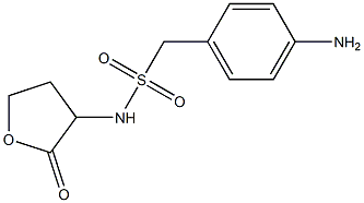 1-(4-aminophenyl)-N-(2-oxooxolan-3-yl)methanesulfonamide Struktur