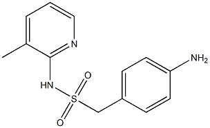 1-(4-aminophenyl)-N-(3-methylpyridin-2-yl)methanesulfonamide Struktur