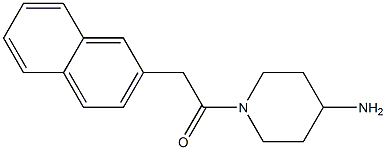 1-(4-aminopiperidin-1-yl)-2-(naphthalen-2-yl)ethan-1-one Struktur