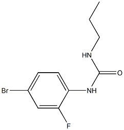 1-(4-bromo-2-fluorophenyl)-3-propylurea Struktur