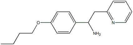 1-(4-butoxyphenyl)-2-(pyridin-2-yl)ethan-1-amine Struktur