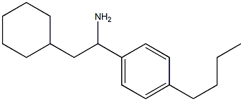 1-(4-butylphenyl)-2-cyclohexylethan-1-amine Struktur