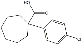 1-(4-chlorophenyl)cycloheptane-1-carboxylic acid Struktur