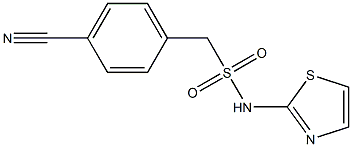 1-(4-cyanophenyl)-N-(1,3-thiazol-2-yl)methanesulfonamide Struktur