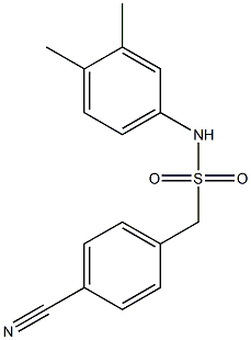 1-(4-cyanophenyl)-N-(3,4-dimethylphenyl)methanesulfonamide Struktur