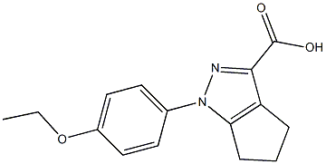 1-(4-ethoxyphenyl)-1,4,5,6-tetrahydrocyclopenta[c]pyrazole-3-carboxylic acid Struktur