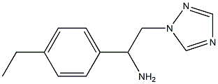 1-(4-ethylphenyl)-2-(1H-1,2,4-triazol-1-yl)ethan-1-amine Struktur