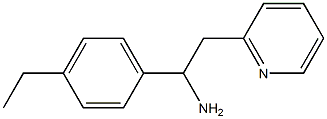 1-(4-ethylphenyl)-2-(pyridin-2-yl)ethan-1-amine Struktur