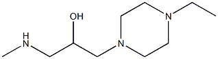 1-(4-ethylpiperazin-1-yl)-3-(methylamino)propan-2-ol Struktur