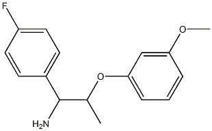 1-(4-fluorophenyl)-2-(3-methoxyphenoxy)propan-1-amine Struktur