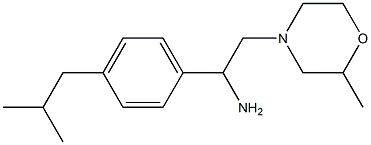 1-(4-isobutylphenyl)-2-(2-methylmorpholin-4-yl)ethanamine Struktur