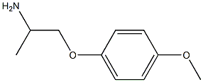 1-(4-methoxyphenoxy)propan-2-amine Struktur