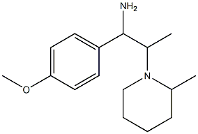 1-(4-methoxyphenyl)-2-(2-methylpiperidin-1-yl)propan-1-amine Struktur