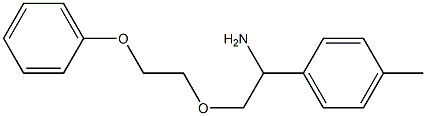 1-(4-methylphenyl)-2-(2-phenoxyethoxy)ethan-1-amine Struktur