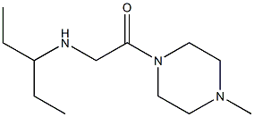 1-(4-methylpiperazin-1-yl)-2-(pentan-3-ylamino)ethan-1-one Struktur