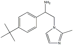 1-(4-tert-butylphenyl)-2-(2-methyl-1H-imidazol-1-yl)ethanamine Struktur