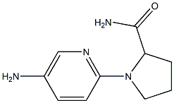 1-(5-aminopyridin-2-yl)pyrrolidine-2-carboxamide Struktur