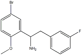 1-(5-bromo-2-methoxyphenyl)-2-(3-fluorophenyl)ethan-1-amine Struktur