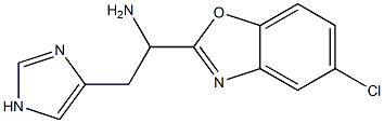 1-(5-chloro-1,3-benzoxazol-2-yl)-2-(1H-imidazol-4-yl)ethan-1-amine Struktur