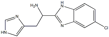 1-(5-chloro-1H-1,3-benzodiazol-2-yl)-2-(1H-imidazol-4-yl)ethan-1-amine Struktur