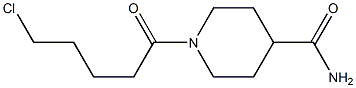 1-(5-chloropentanoyl)piperidine-4-carboxamide Struktur