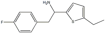 1-(5-ethylthiophen-2-yl)-2-(4-fluorophenyl)ethan-1-amine Struktur