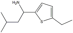 1-(5-ethylthiophen-2-yl)-3-methylbutan-1-amine Struktur